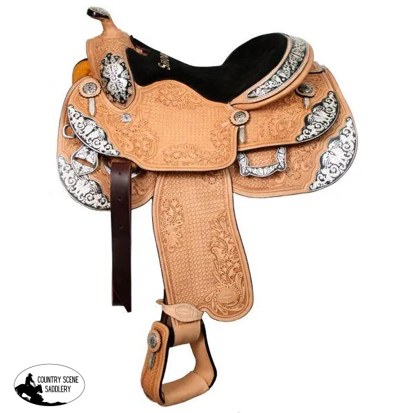 16" Showman™ large basketweave saddle. ON SALE