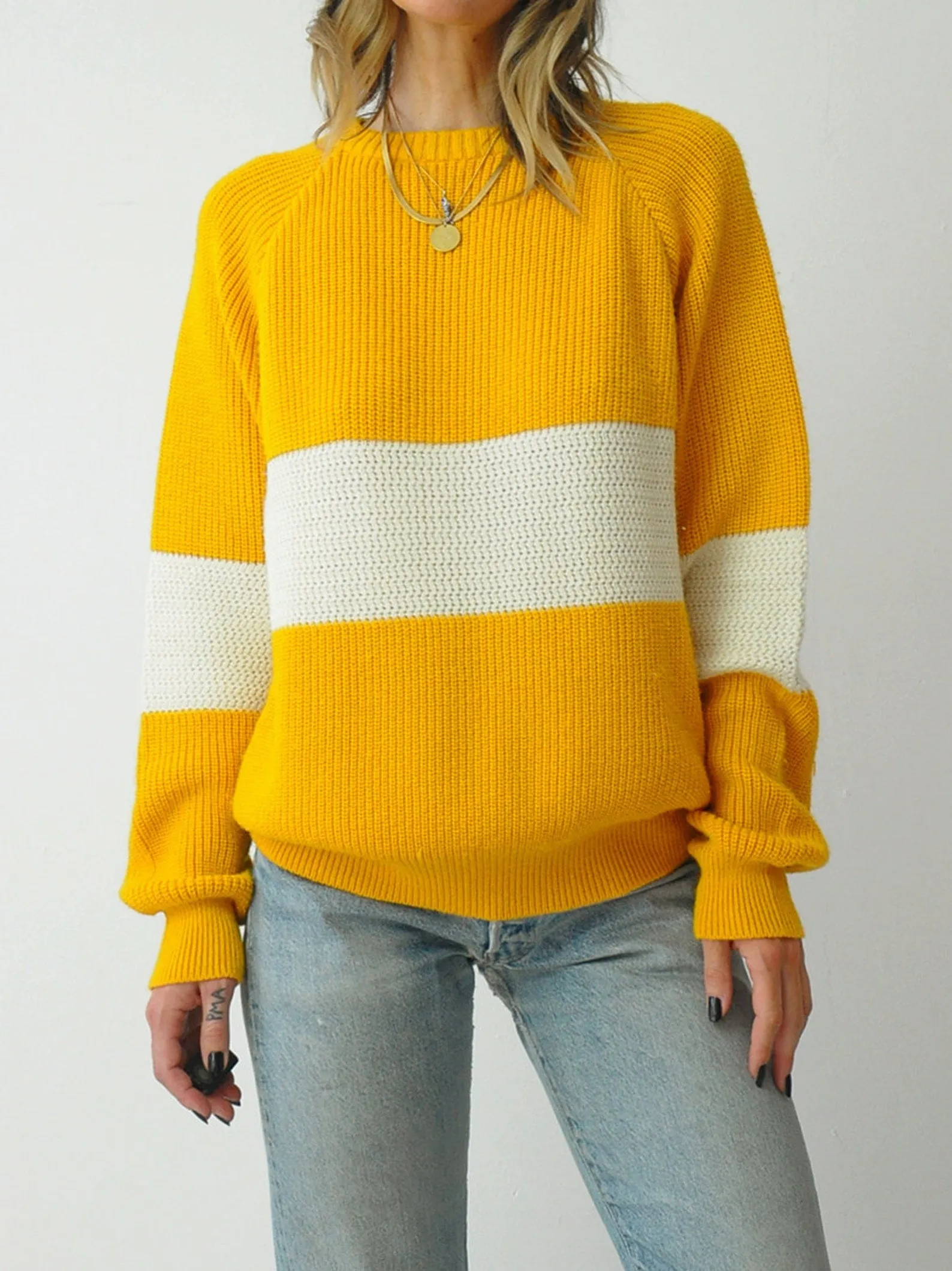 1970's Golden Striped Sweater