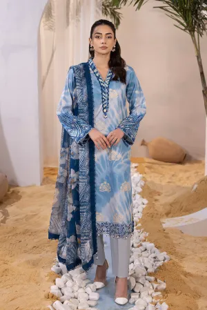 3-PC Unstitched Digital Printed Lawn Suit