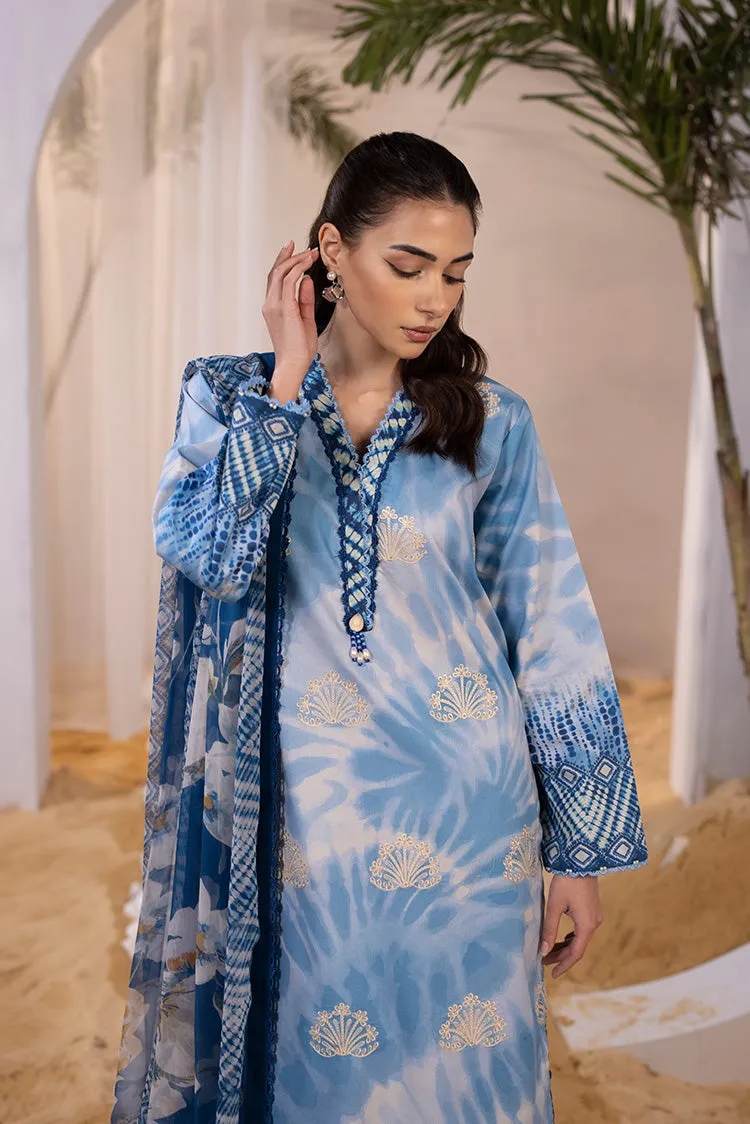 3-PC Unstitched Digital Printed Lawn Suit