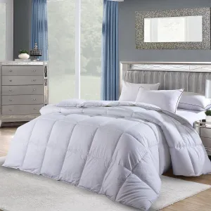 450GSM Dobby Striped Down Alternative Comforter, Winter Weight