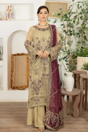 Adans Libas - Marguerite Embroidered Chiffon Collection - 5293