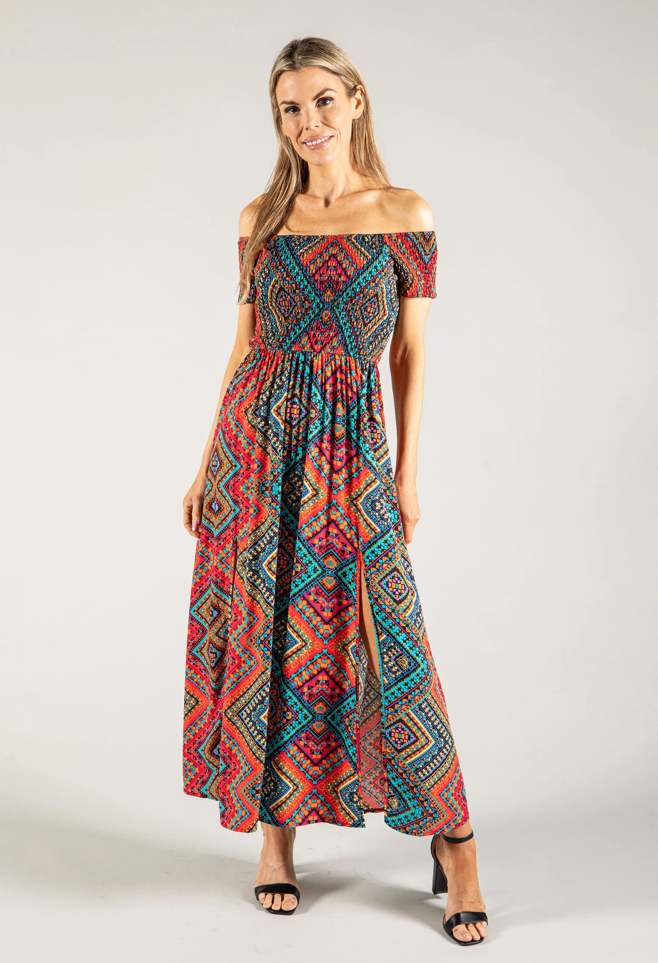 Aztec Print Dress