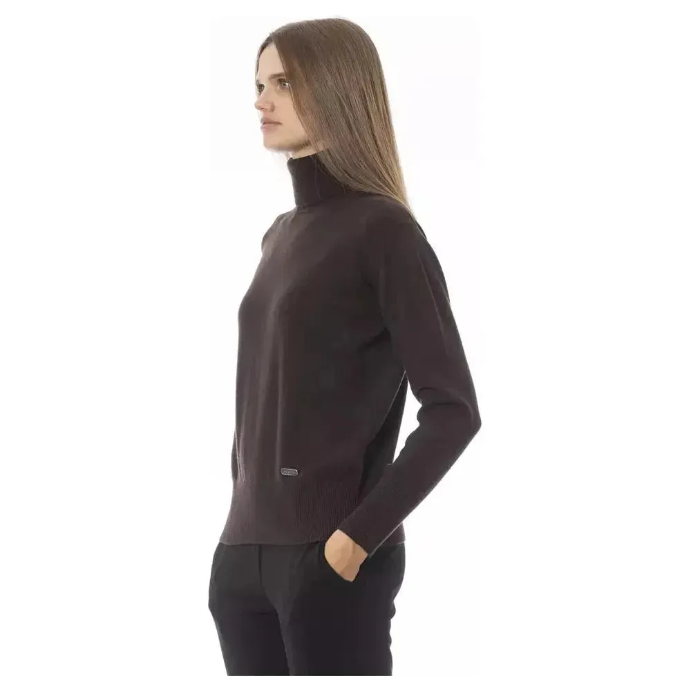 Baldinini Trend Brown Wool Women Sweater