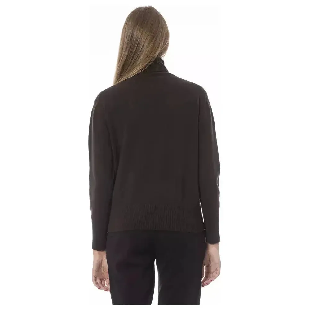 Baldinini Trend Brown Wool Women Sweater