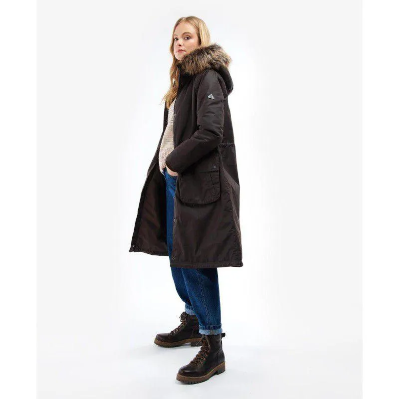 Barbour Amberley Ladies Wax Jacket - Rustic/Natural