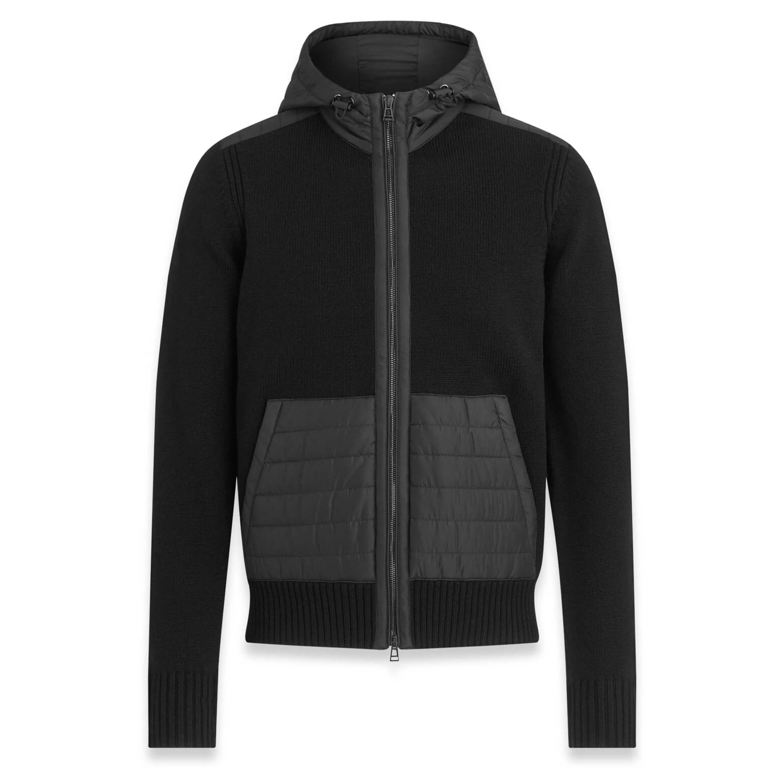 Belstaff Kenner Hooded Cardigan in Black