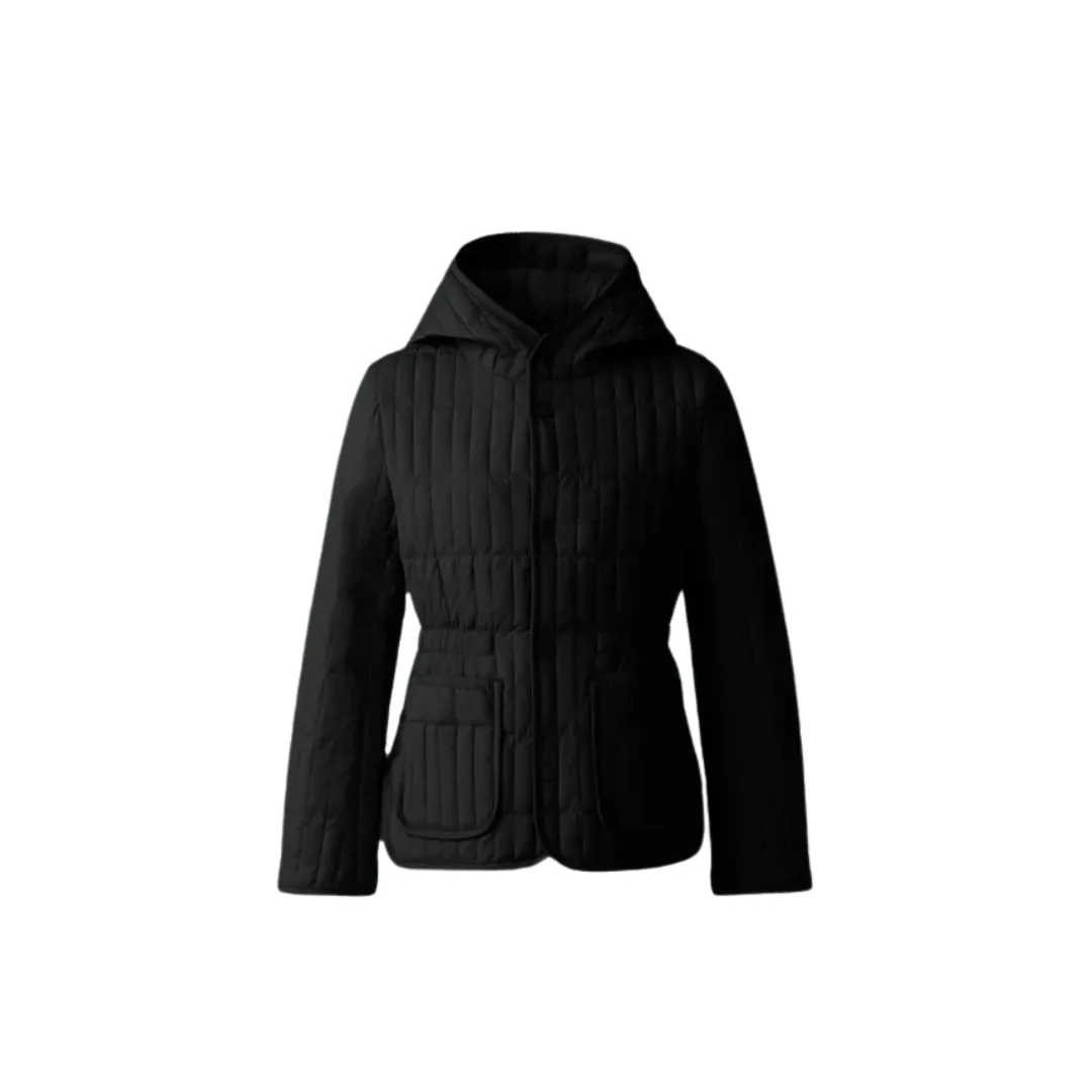 Black Maura Hooded Down Jacket