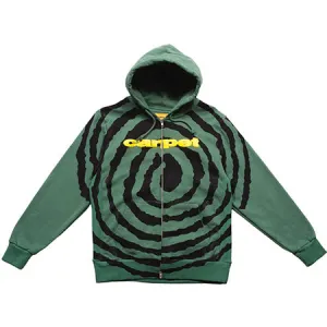 Carpet Company Spiral Zip-Up Hooded Sweatshirt