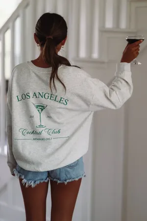 Cocktail Club Sweatshirt - Heather Grey