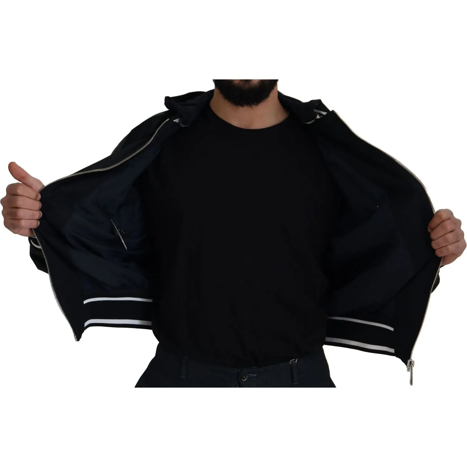 Dolce & Gabbana Elegant Black Bomber Blouson Jacket