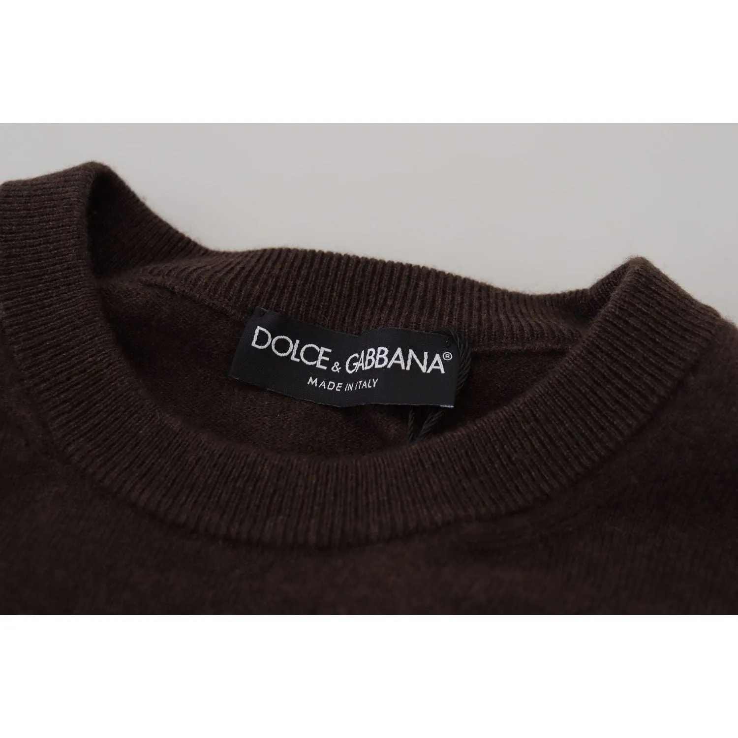 Dolce & Gabbana Elegant Cashmere Crew Neck Sweater