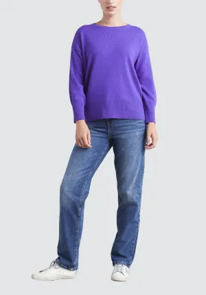 Easy Cashmere Sweatshirt | Purple