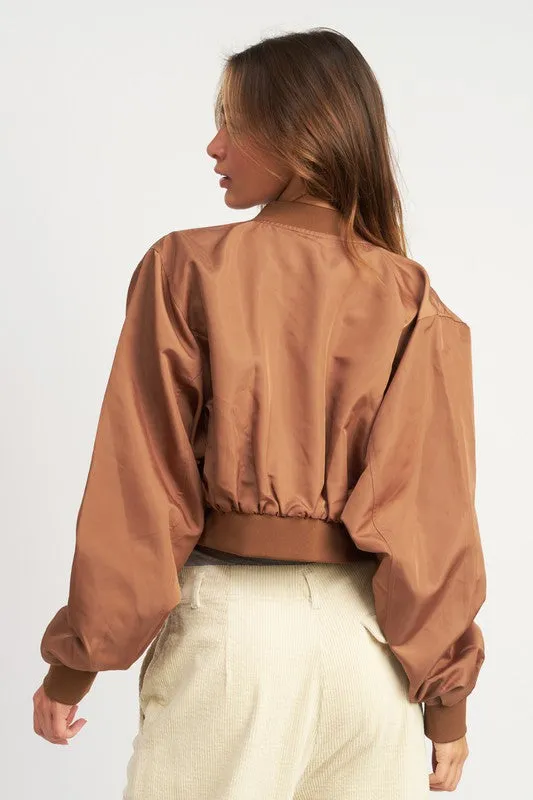 Emory Park CROPPED BOMBER JACKET