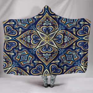 Fractal Flower Hooded Blanket