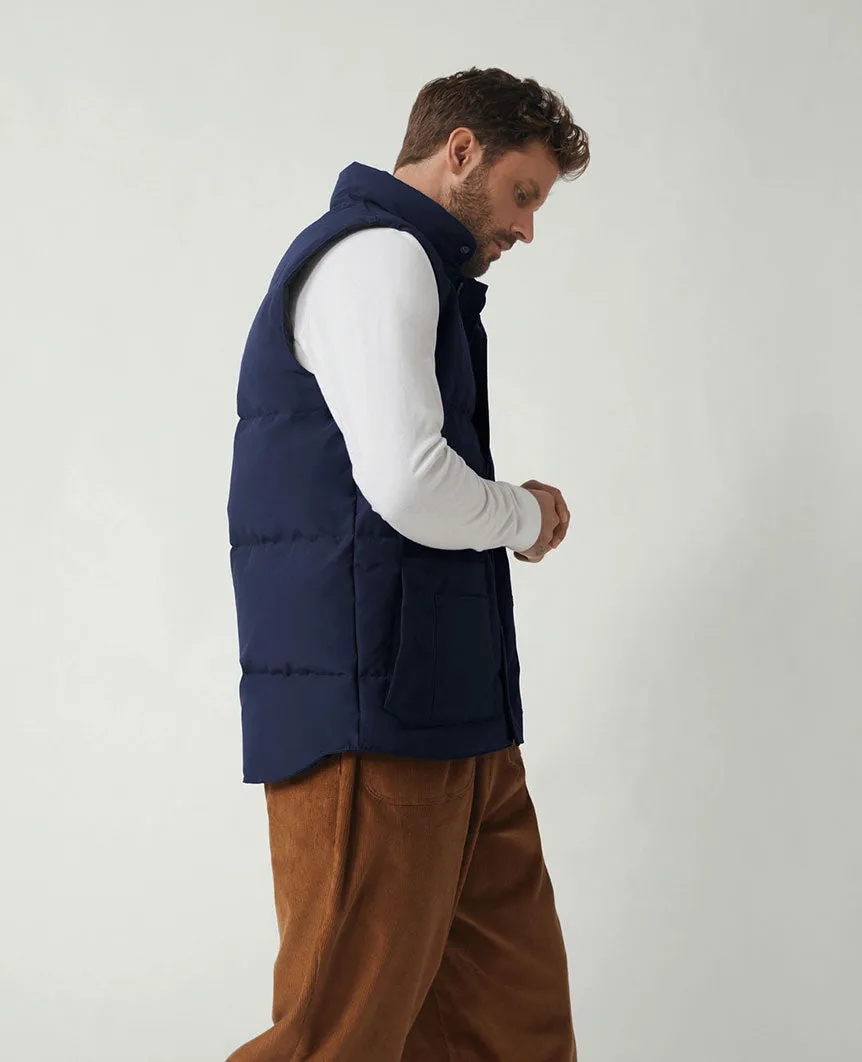 Freestyle Crew Vest Atlantic Navy Mens