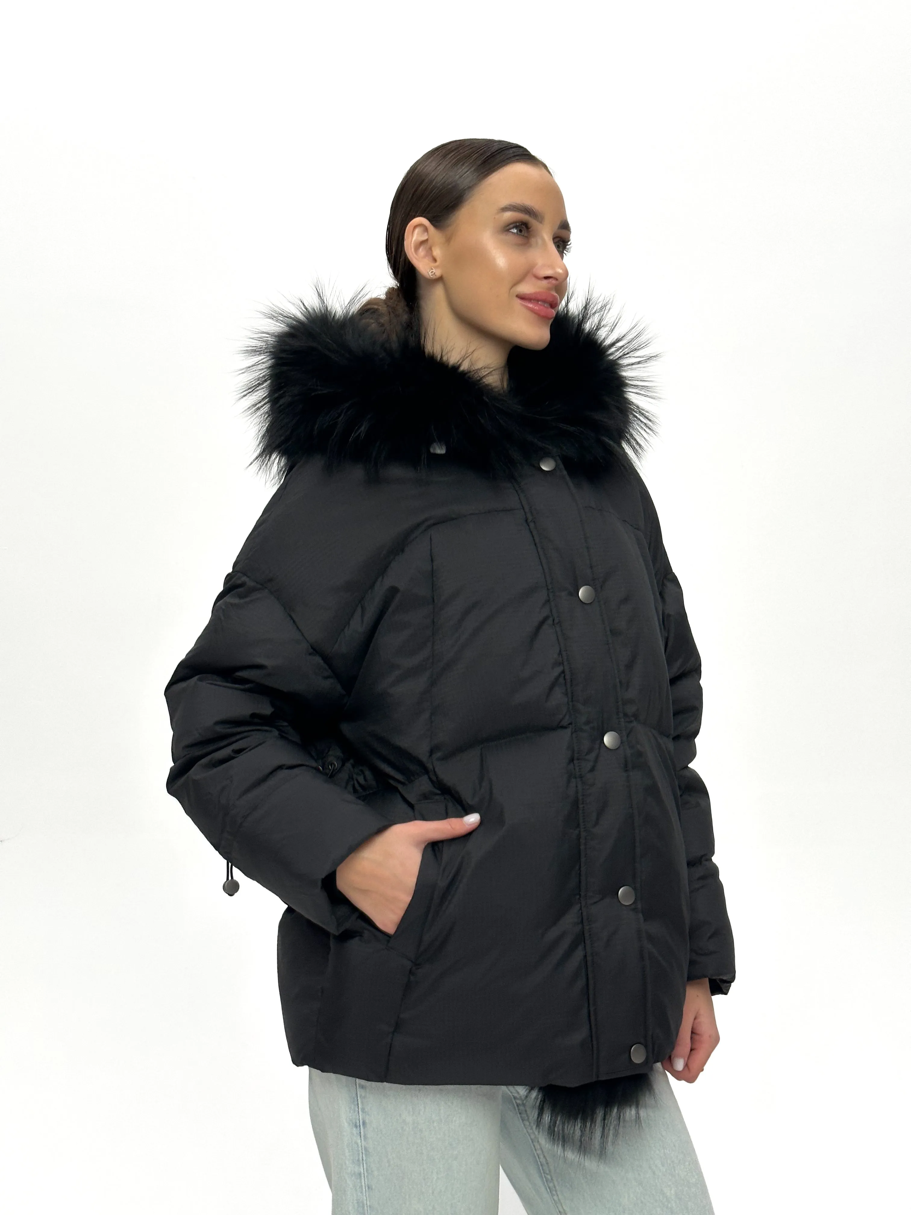 Genuine Fox Fur Down Fill Parka