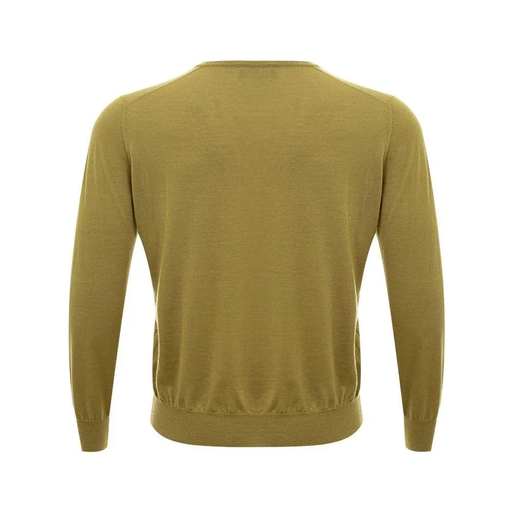 Gran Sasso Elegant Green Cashmere Sweater for Men