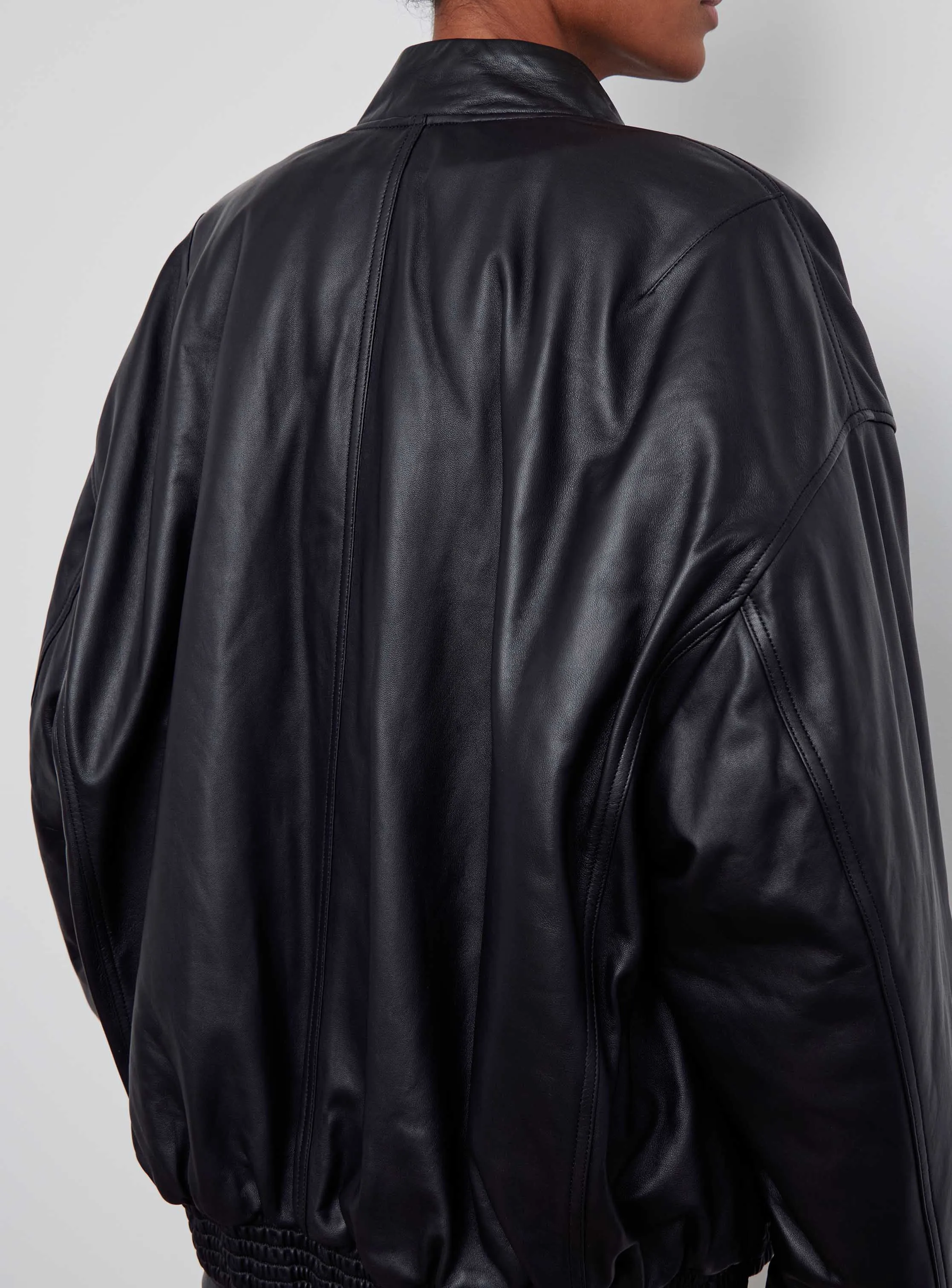 Leather Bomber Jacket