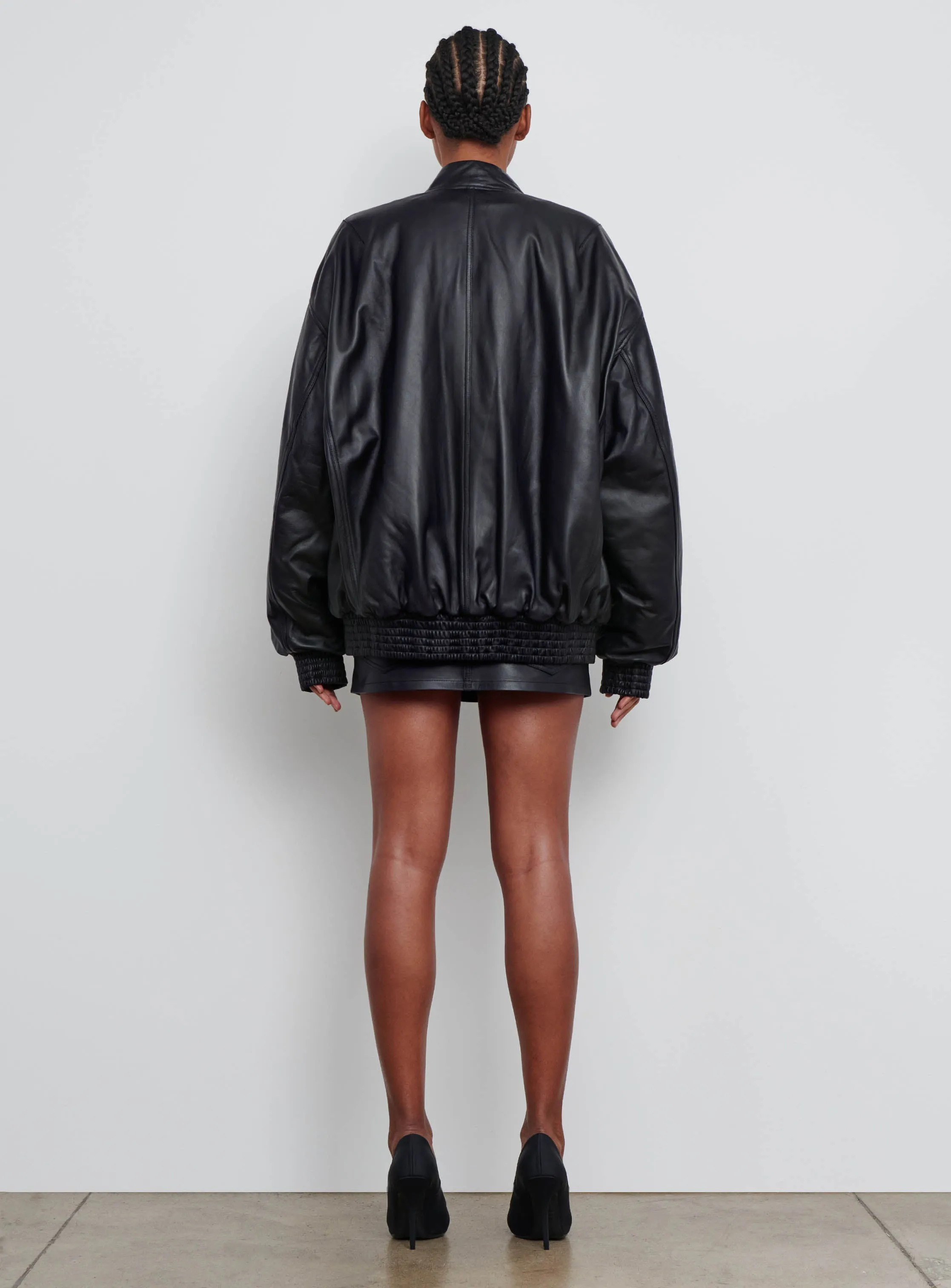 Leather Bomber Jacket