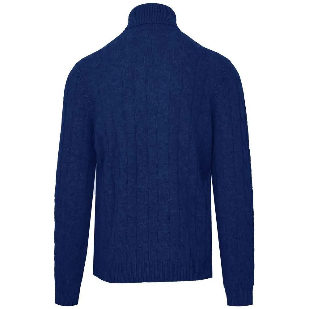 Malo Blue Wool Sweater