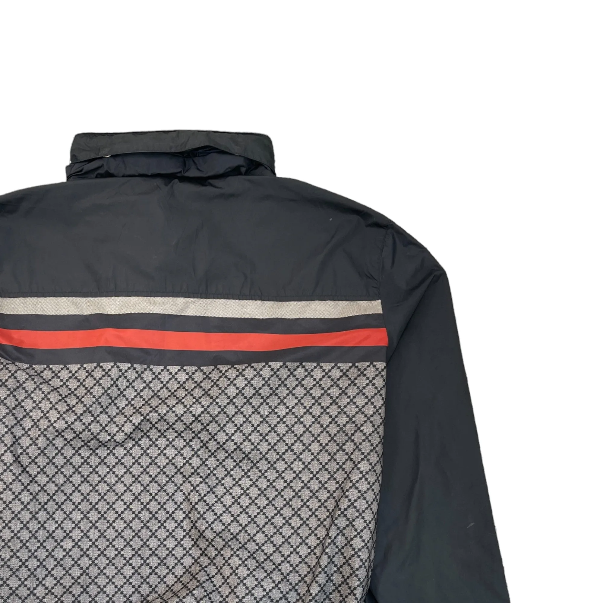 Men's Stripe Track Windbreaker Navy Size IT 52 / XL