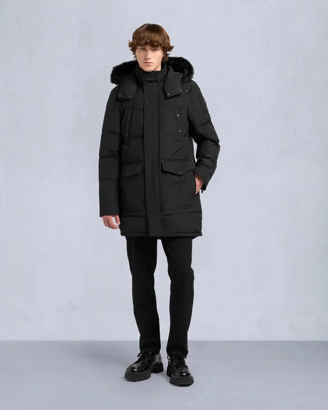 MOOSE KNUCKLES - ONYX SHEARLING BIG RIDGE PARKA - M33MP210S