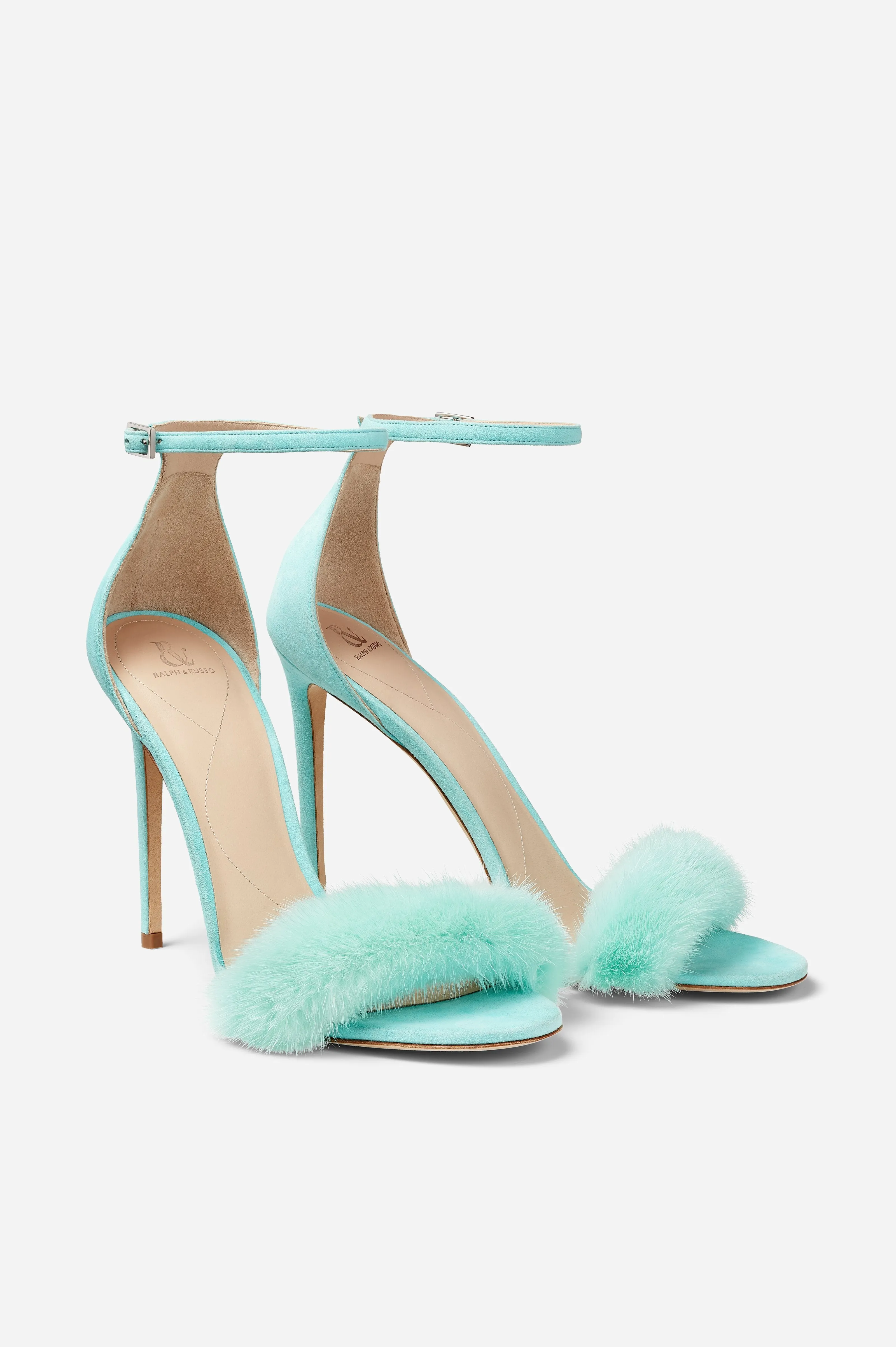 Oceana Mink and Suede Sandals