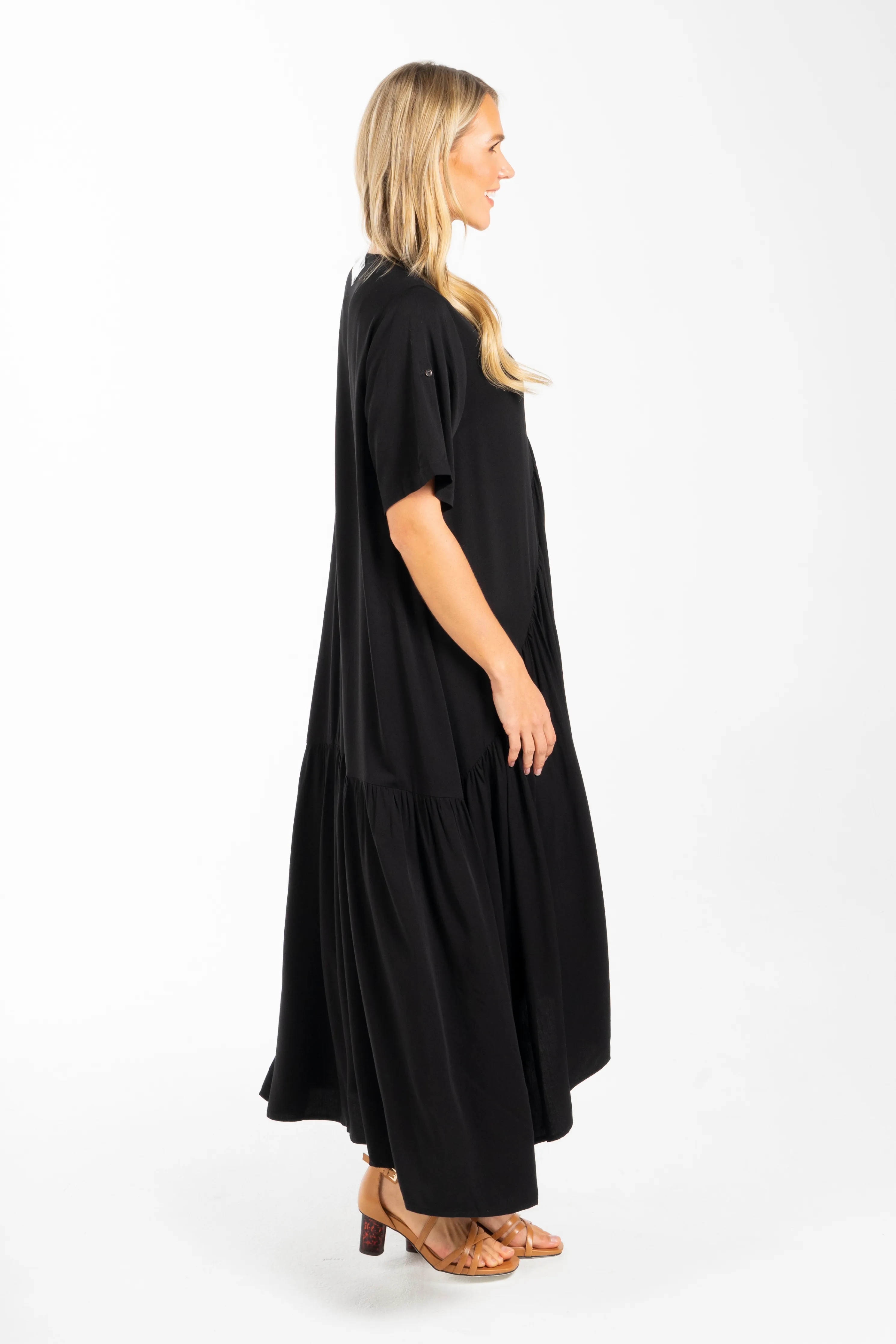 Peak Maxi Dress in Black