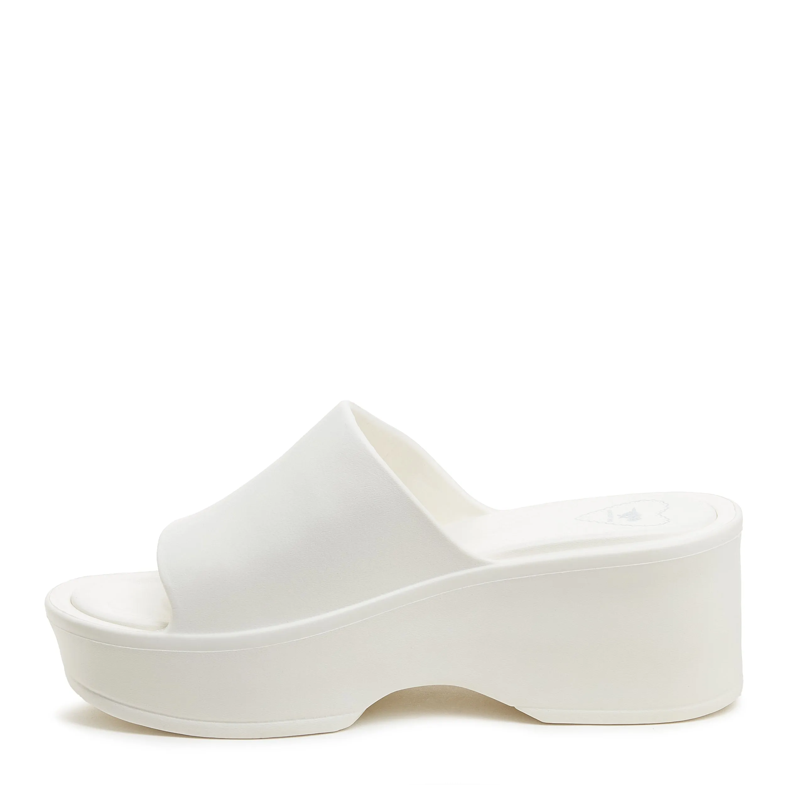 Petal Off White Platform Slide Sandals