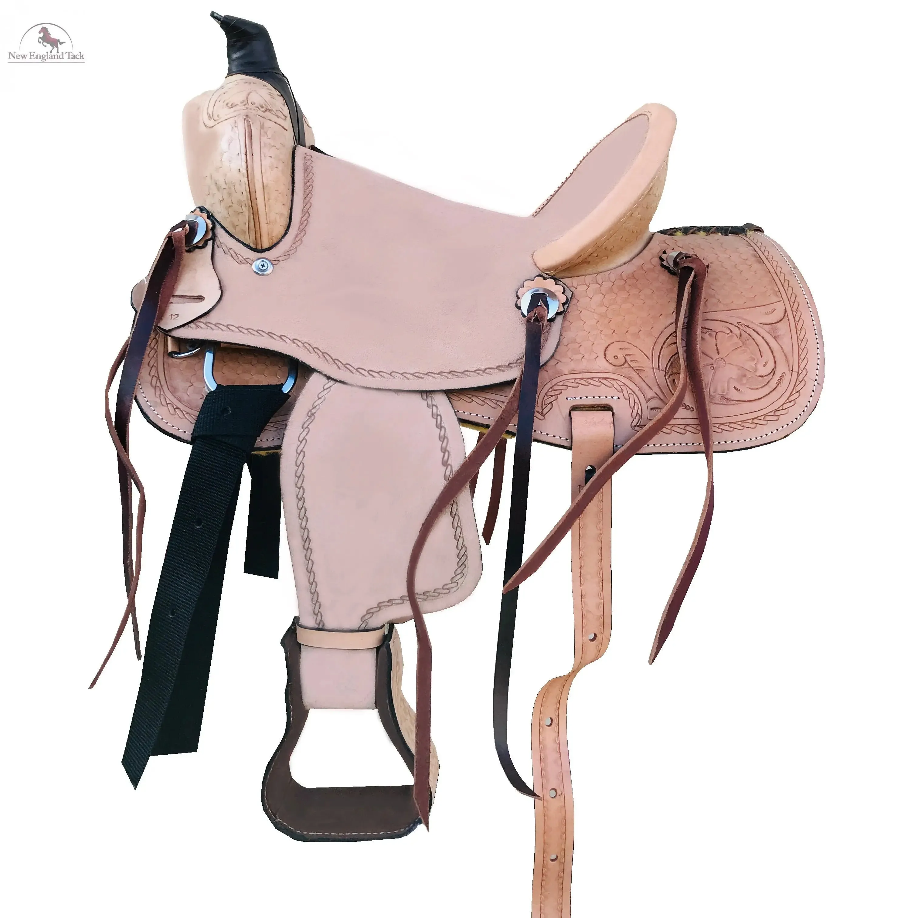 Resistance Youth Western Horse Saddle Ranch Style - Leather 10" 12" 13"