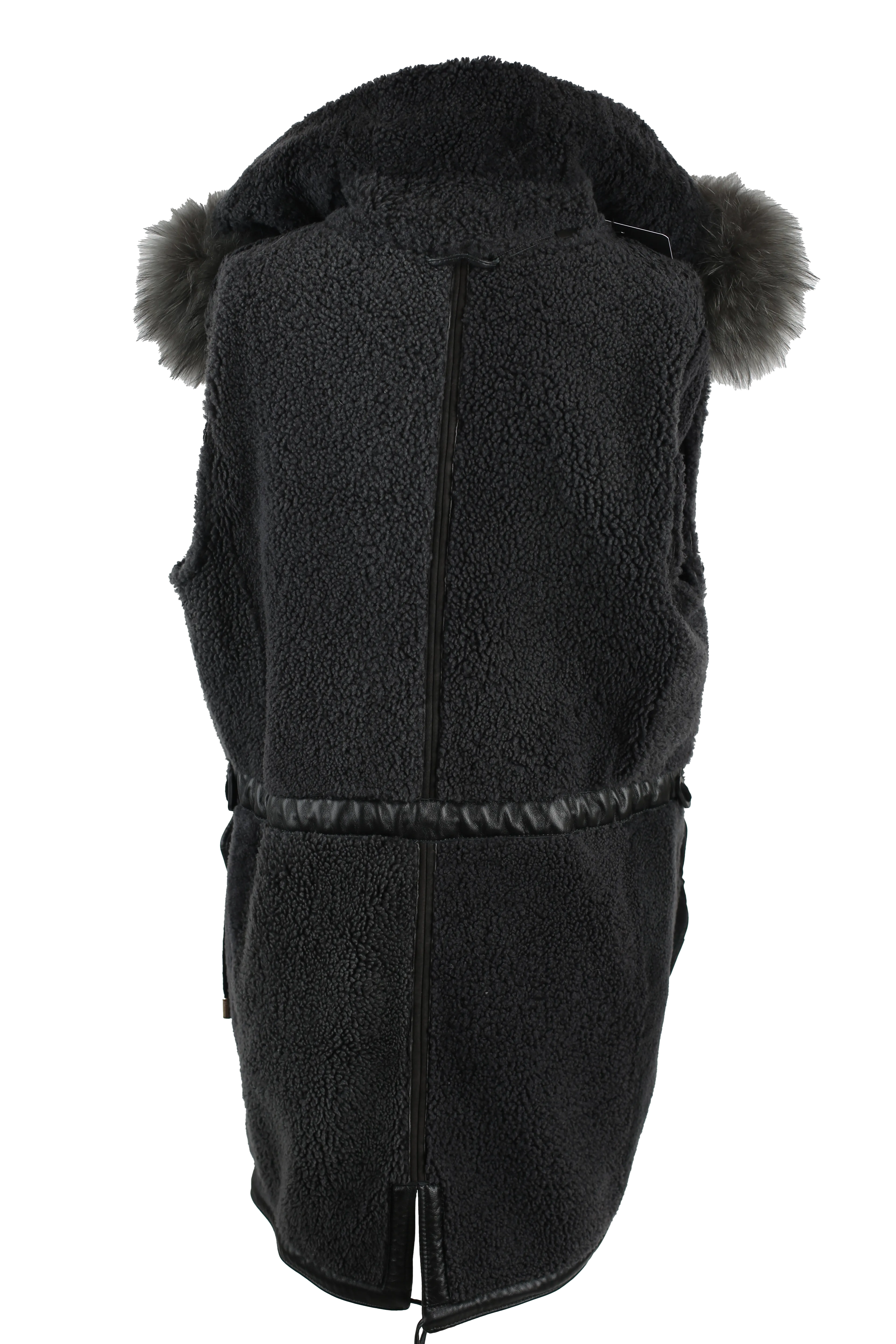 Shearling Lined Suede Parka W/ Fur Hood