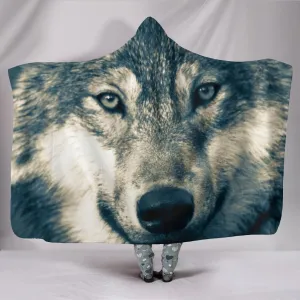 Wolf Head Hooded Blanket