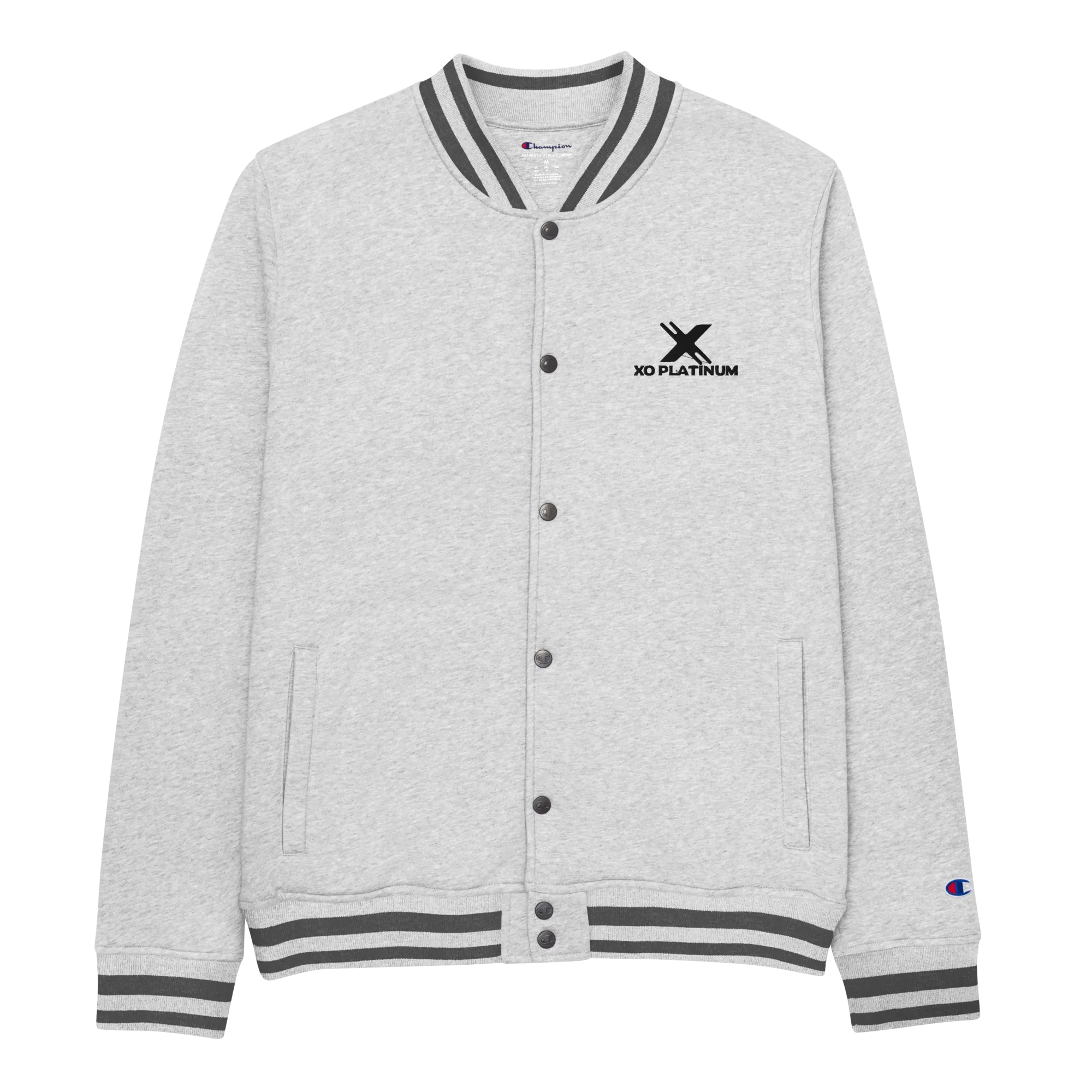 XO Platinum Embroidered Champion Bomber Jacket