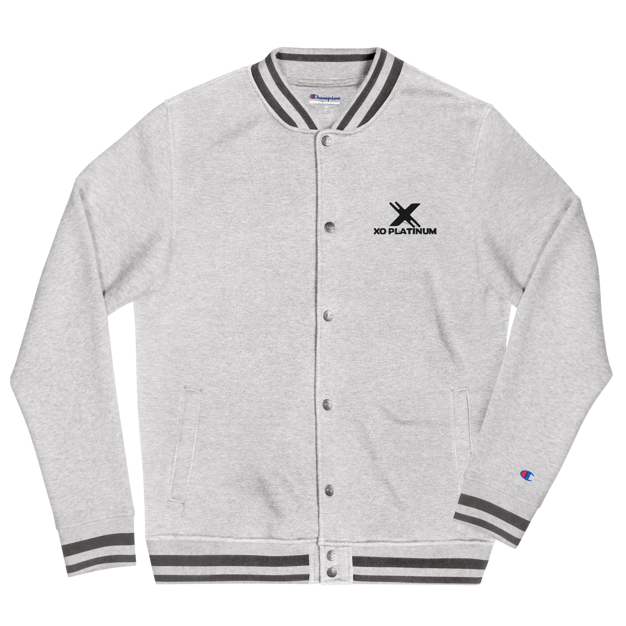 XO Platinum Embroidered Champion Bomber Jacket