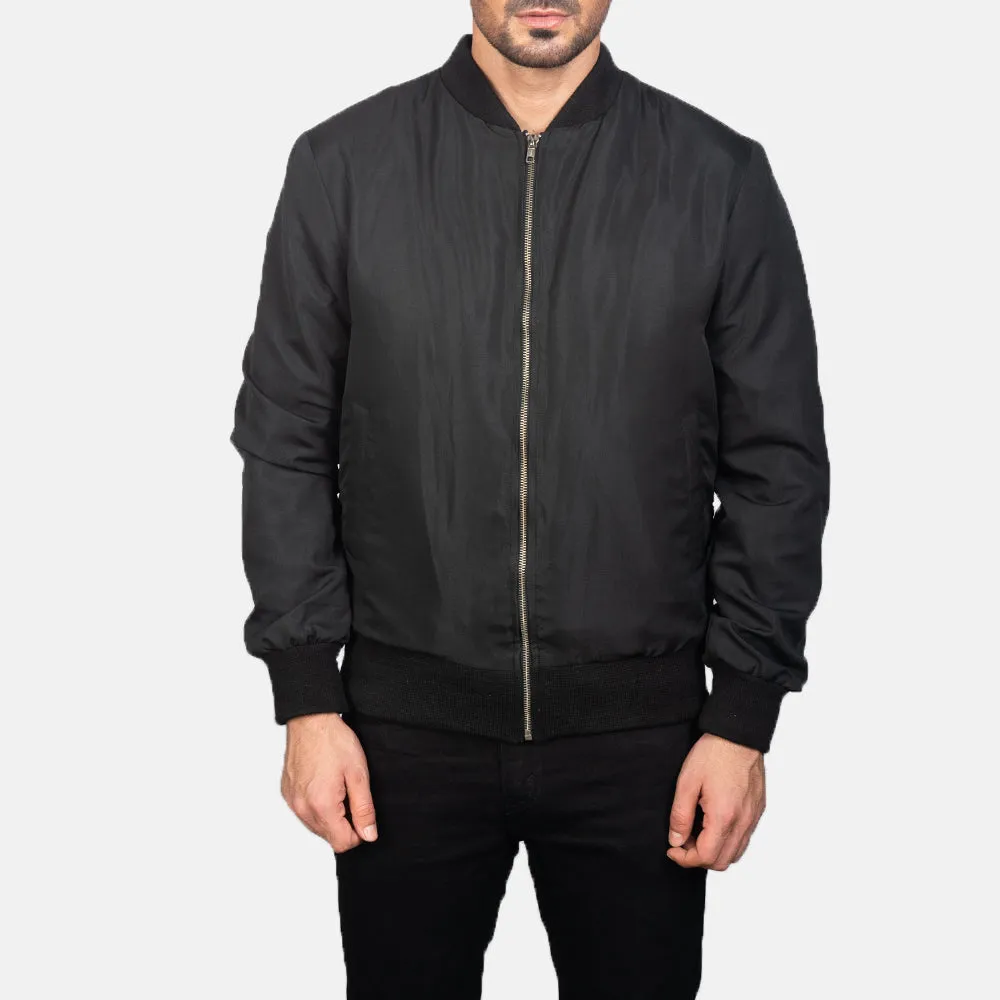 Zack Black Bomber Jacket