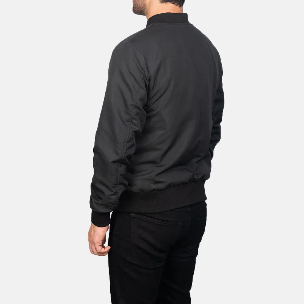 Zack Black Bomber Jacket